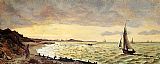 Frederic Bazille Seascape, The Beach at Sainte-Adresse painting